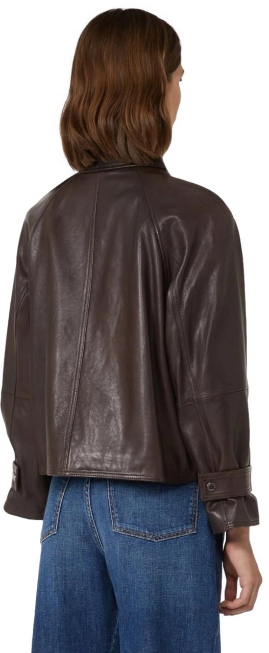 Max Mara Jackets Marrone Scuro Bruin