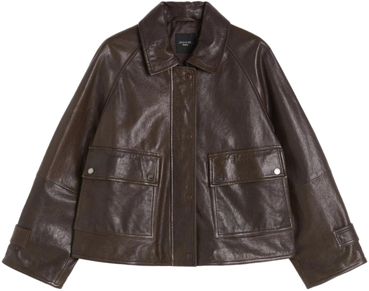 Max Mara Jackets Marrone Scuro Bruin