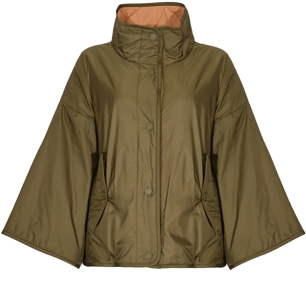 Max Mara Coats Verde Kaki Groen