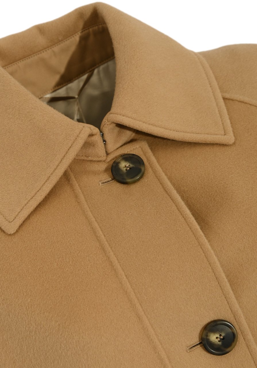 Max Mara Coats Camel Beige