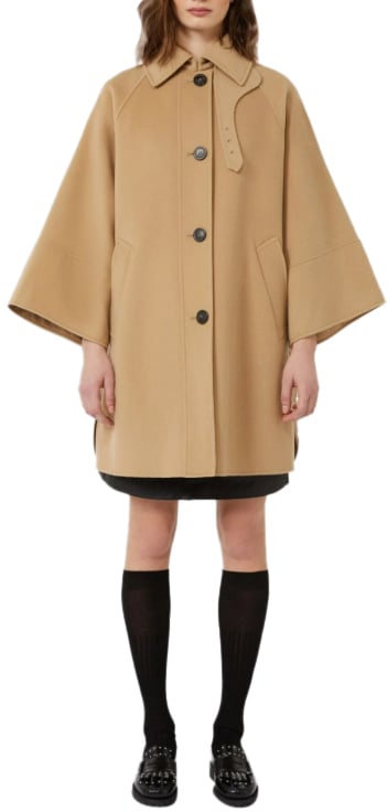 Max Mara Coats Camel Beige