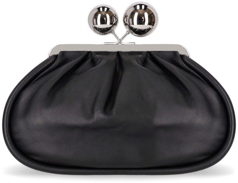 Max Mara MAX MARA WEEKEND PASTICCINO MILVANEW MEDIUM CLUTCH Zwart