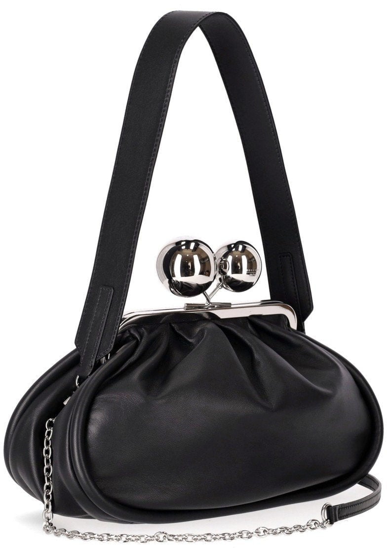 Max Mara MAX MARA WEEKEND PASTICCINO MILVANEW MEDIUM CLUTCH Zwart
