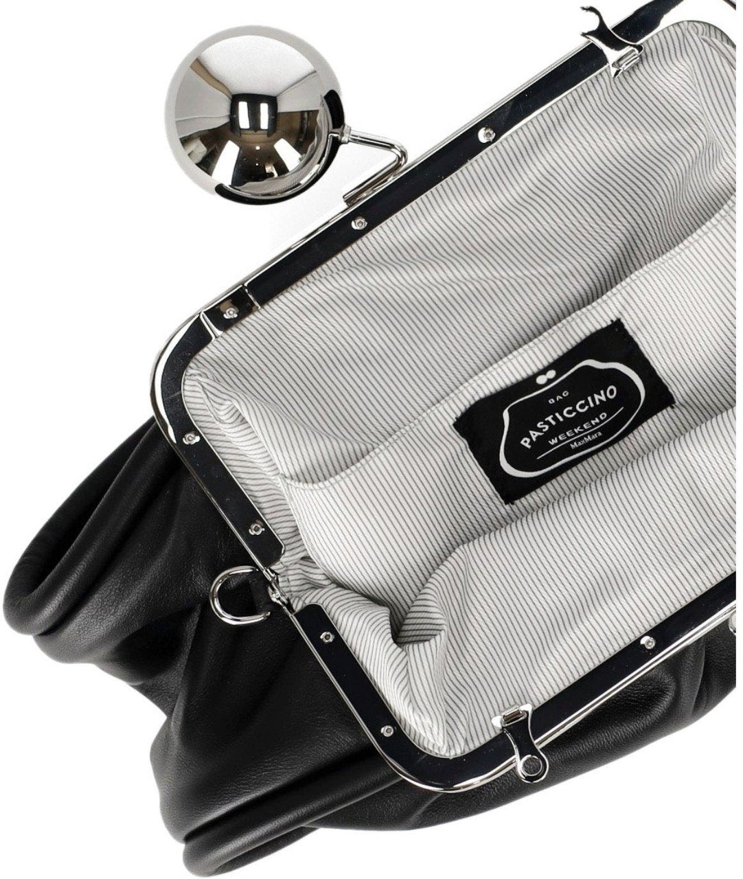 Max Mara MAX MARA WEEKEND PASTICCINO MILVANEW MEDIUM CLUTCH Zwart