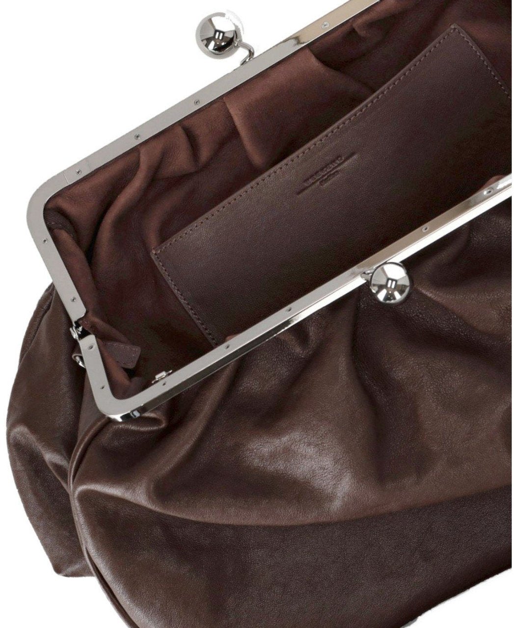 Max Mara MAX MARA WEEKEND PASTICCINO CRISTIN LARGE DARK CLUTCH Bruin