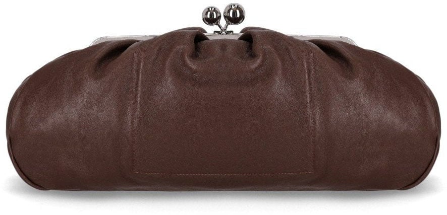 Max Mara MAX MARA WEEKEND PASTICCINO CRISTIN LARGE DARK CLUTCH Bruin