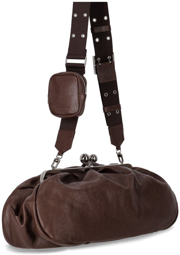 Max Mara MAX MARA WEEKEND PASTICCINO CRISTIN LARGE DARK CLUTCH Bruin