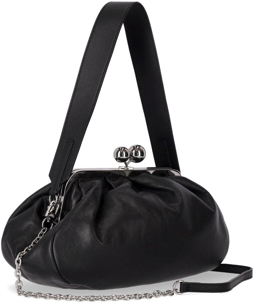 Max Mara MAX MARA WEEKEND PASTICCINO CUBICO MEDIUM CLUTCH Zwart