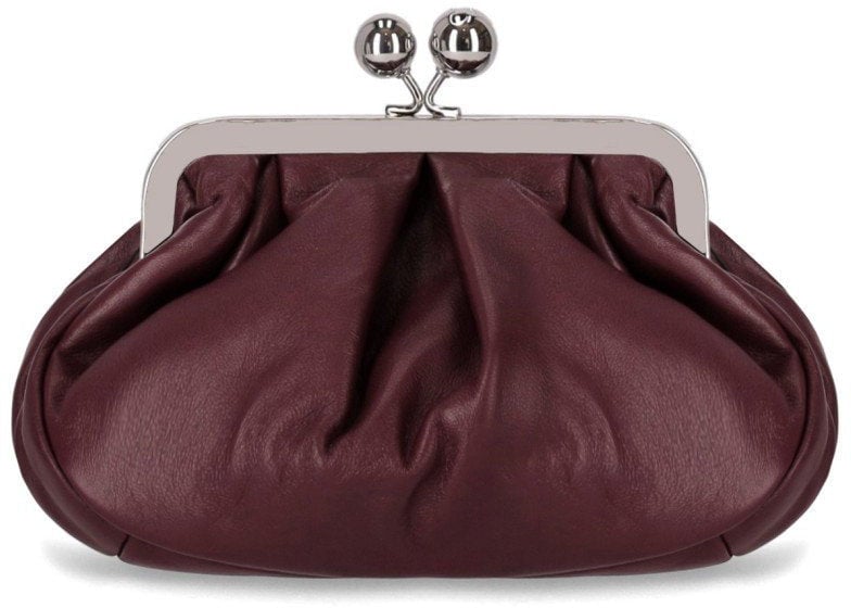 Max Mara MAX MARA WEEKEND PASTICCINO PRATI SMALL BURGUNDY CLUTCH Rood