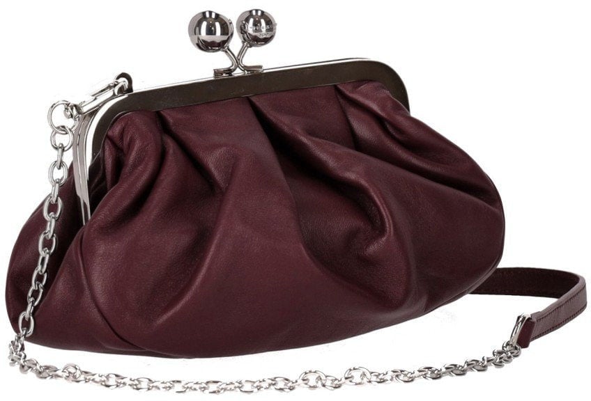 Max Mara MAX MARA WEEKEND PASTICCINO PRATI SMALL BURGUNDY CLUTCH Rood