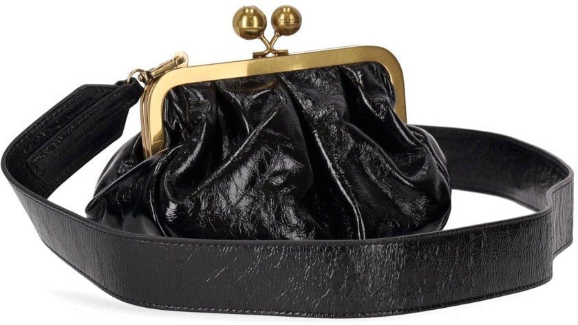 Max Mara MAX MARA WEEKEND PASTICCINO NAVETTA SMALL CLUTCH Zwart