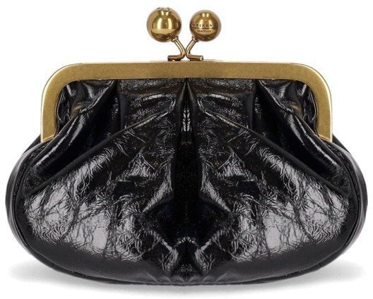 Max Mara MAX MARA WEEKEND PASTICCINO NAVETTA SMALL CLUTCH Zwart