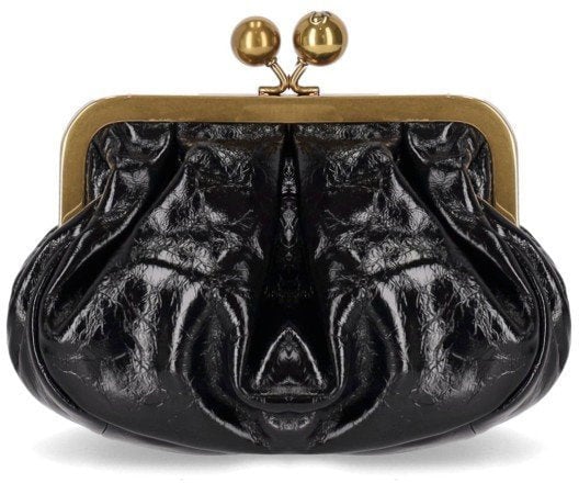 Max Mara MAX MARA WEEKEND PASTICCINO NAVETTA SMALL CLUTCH Zwart