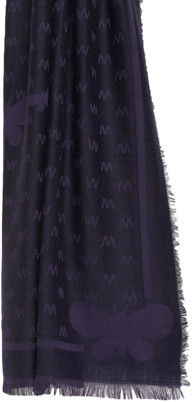 Max Mara Scarfs Blu Marino Blauw