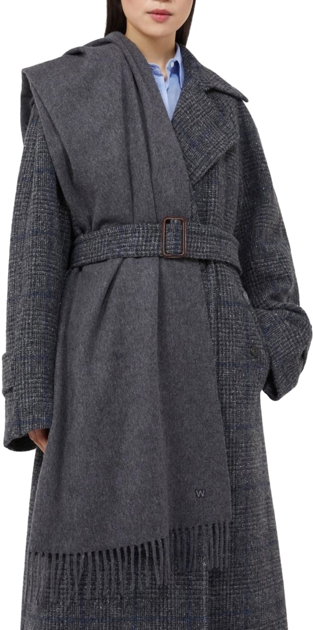 Max Mara Scarfs Grigio Medio Grijs