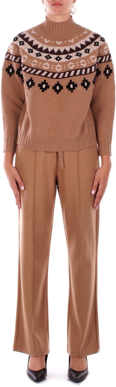Max Mara Trousers Camel Beige