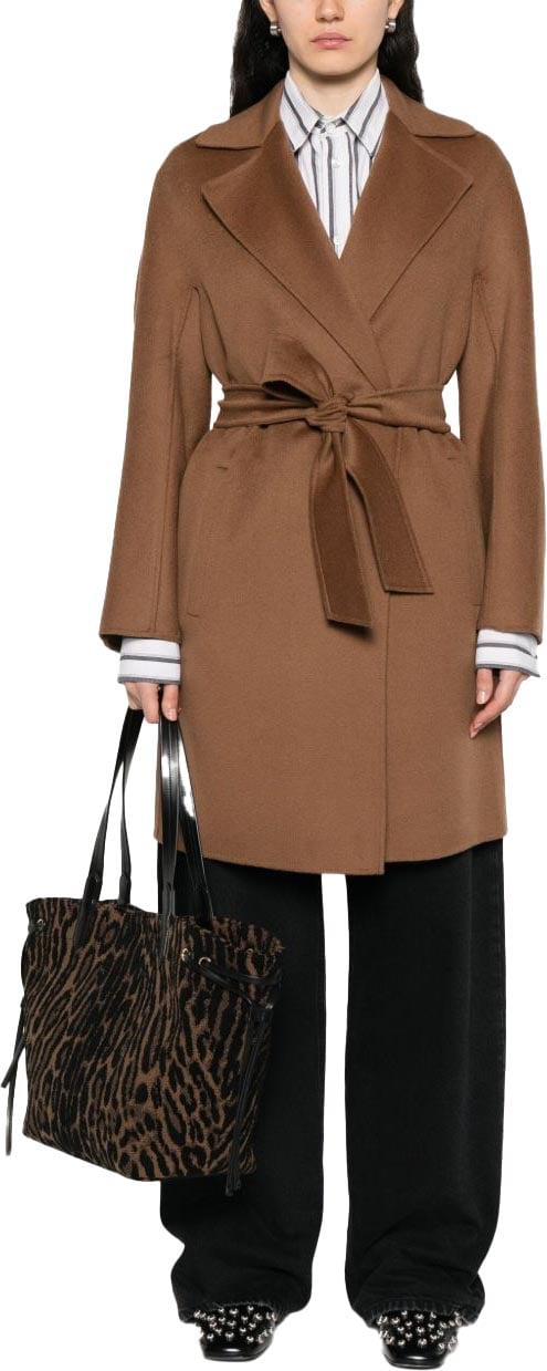 Max Mara Coats Visone Bruin