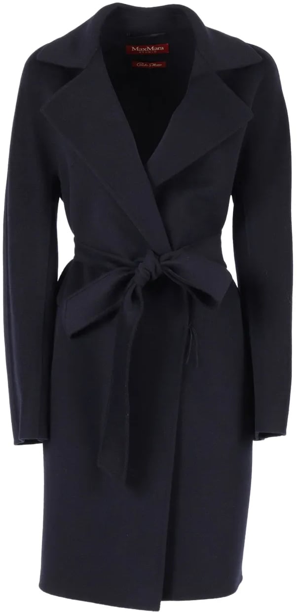Max Mara Coats Blue Blauw