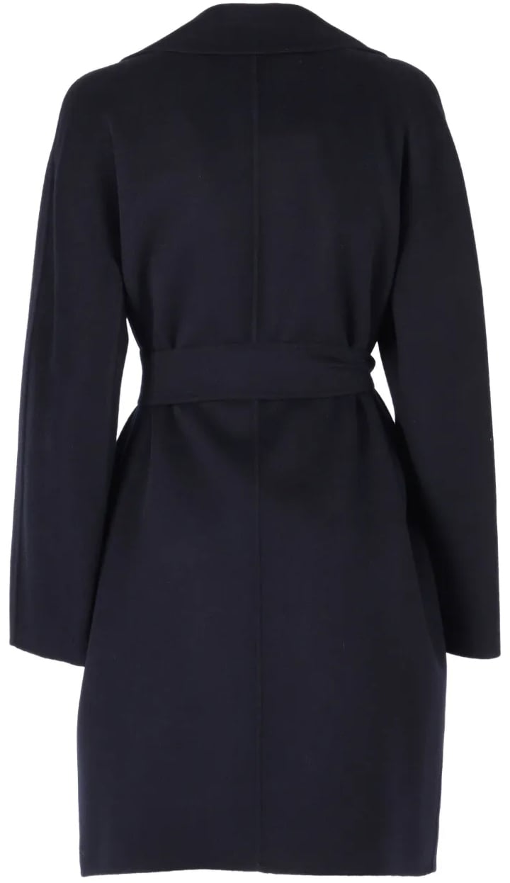 Max Mara Coats Blue Blauw