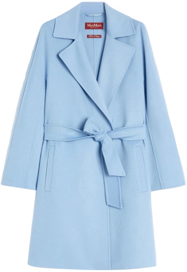 Max Mara Coats Clear Blue Blauw