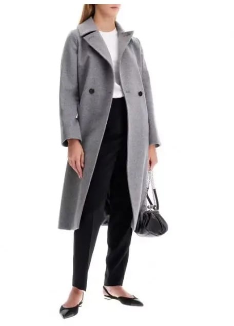 Max Mara Coats Grigio Medio Grijs