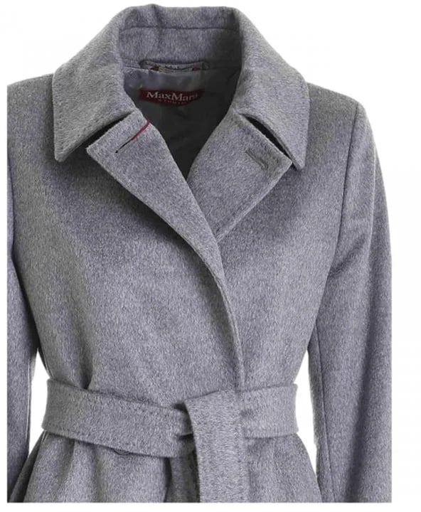 Max Mara Coats Grigio Medio Grijs