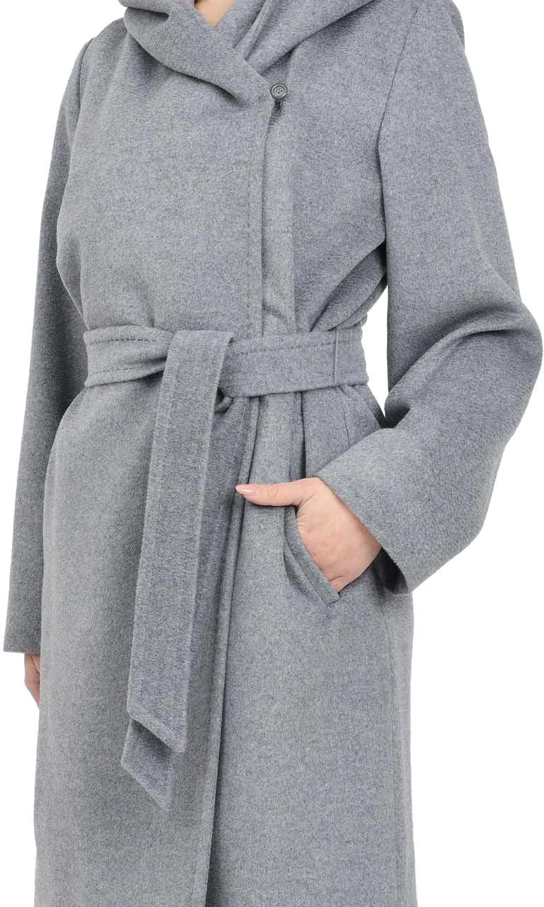 Max Mara Coats Grigio Medio Grijs