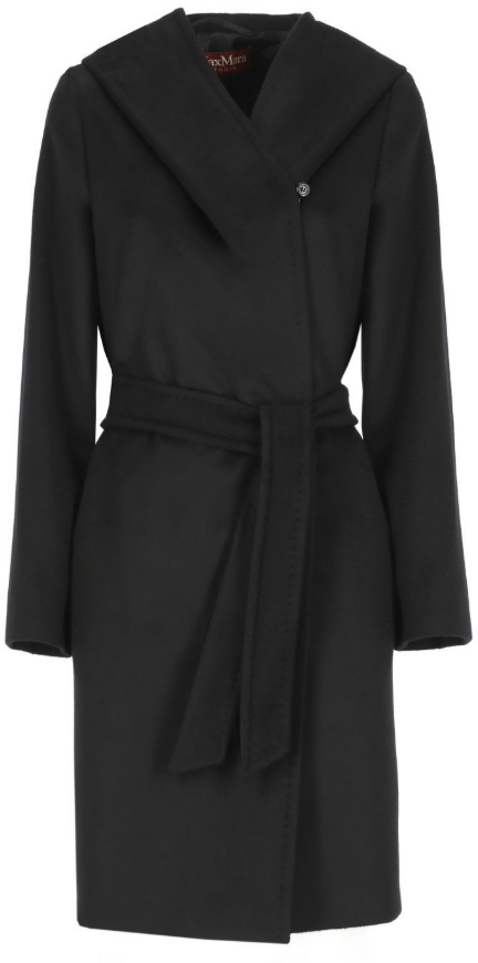Max Mara Coats Black Zwart