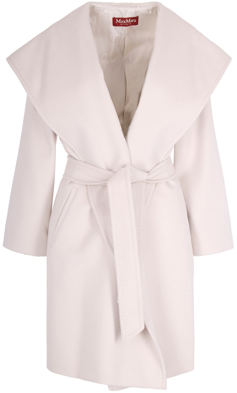 Max Mara Coats Cream Wit