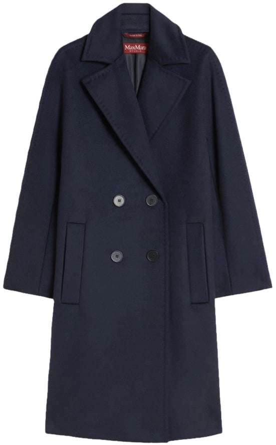 Max Mara Coats Blue Blauw