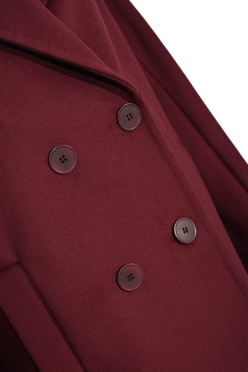 Max Mara Coats Bordeaux Rood