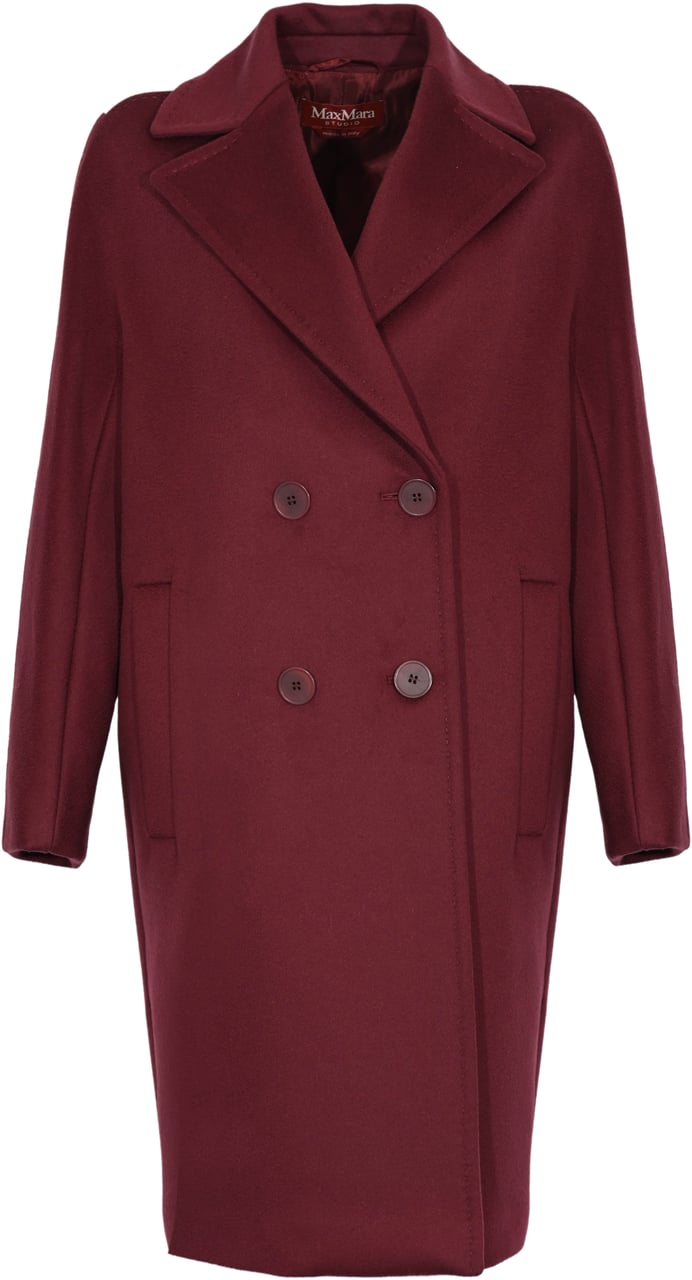 Max Mara Coats Bordeaux Rood