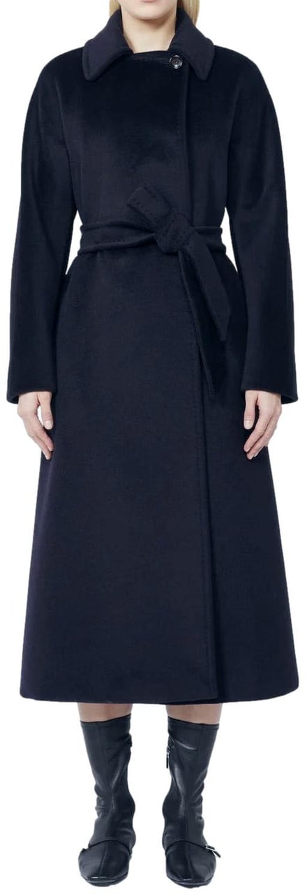 Max Mara Coats Blue Blauw