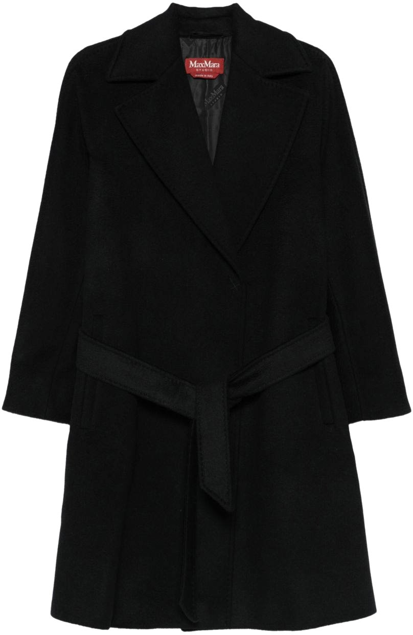 Max Mara Coats Black Zwart