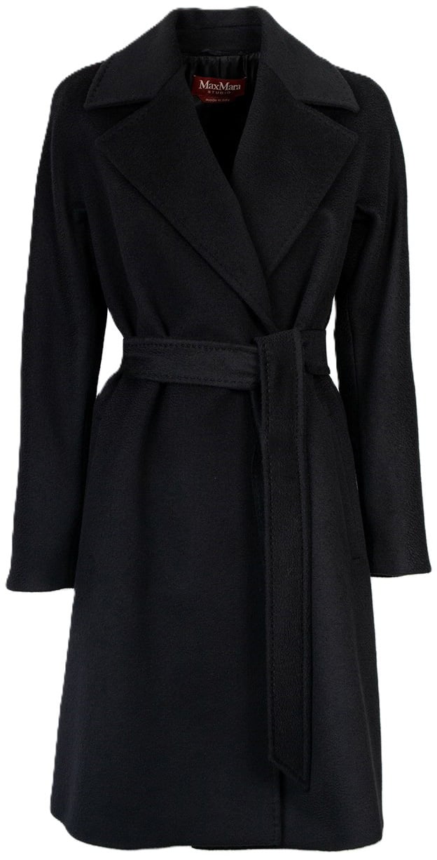 Max Mara Coats Black Zwart