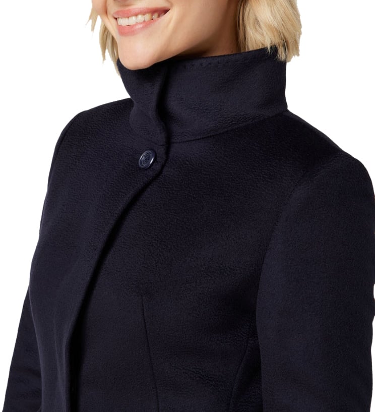 Max Mara Coats Blue Blauw
