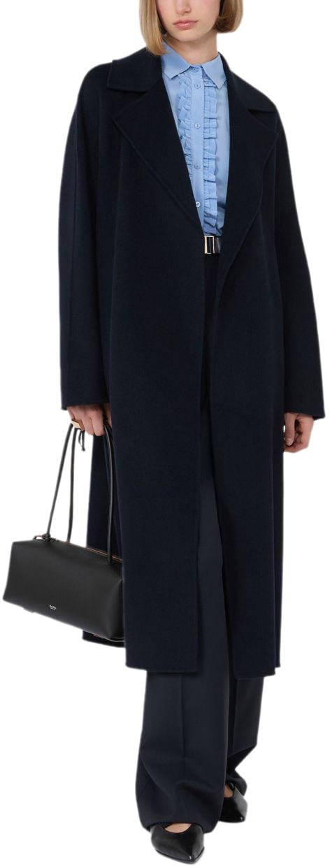 Max Mara Coats Blue Blauw