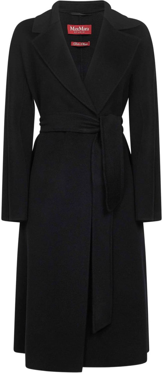 Max Mara Coats Black Zwart