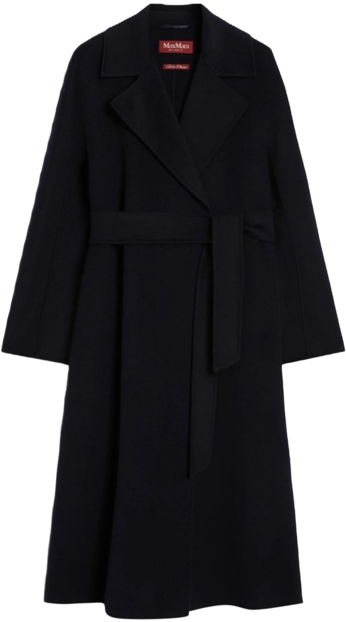 Max Mara Coats Blue Blauw