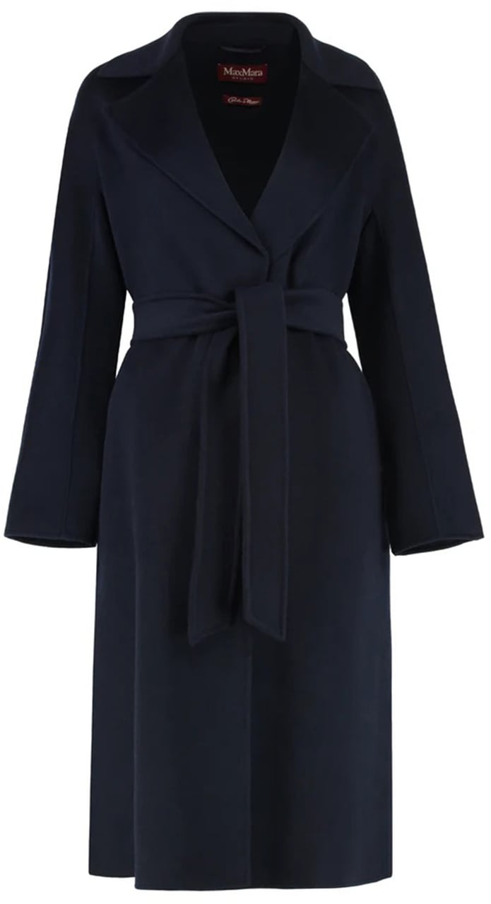 Max Mara Coats Blue Blauw