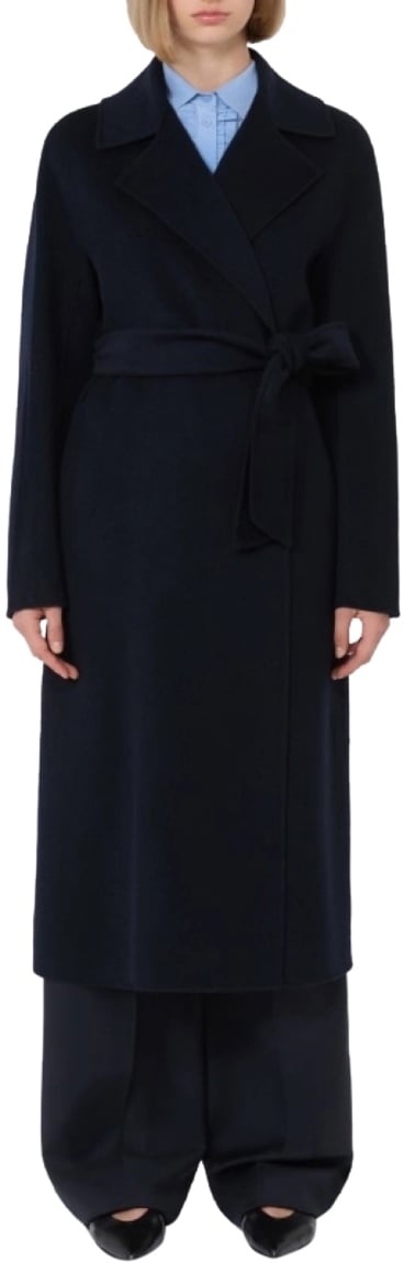 Max Mara Coats Blue Blauw