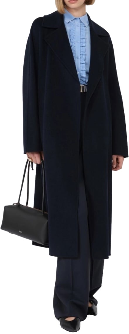 Max Mara Coats Blue Blauw