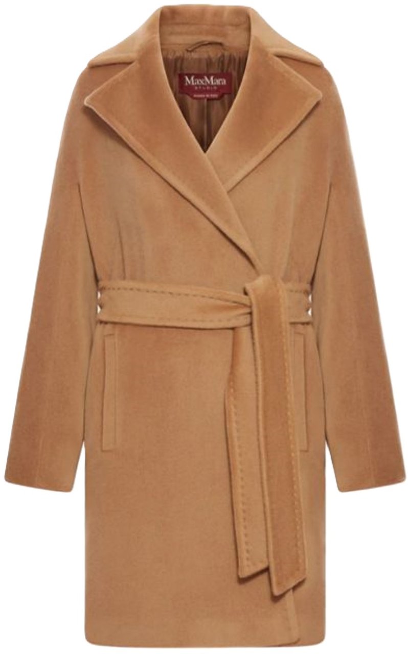Max Mara Coats Cammello Beige