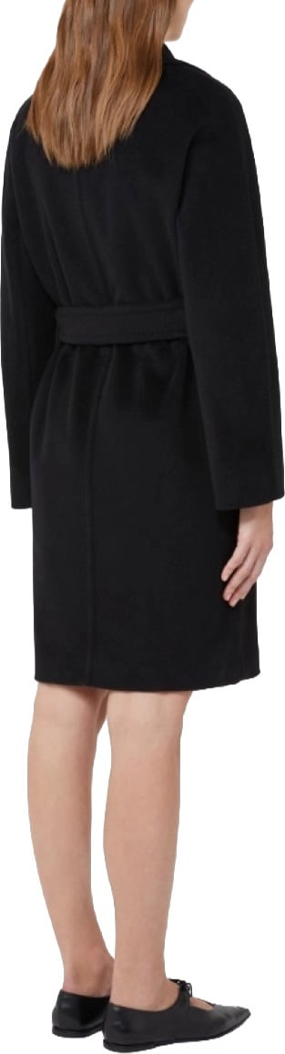 Max Mara Coats Nero Zwart
