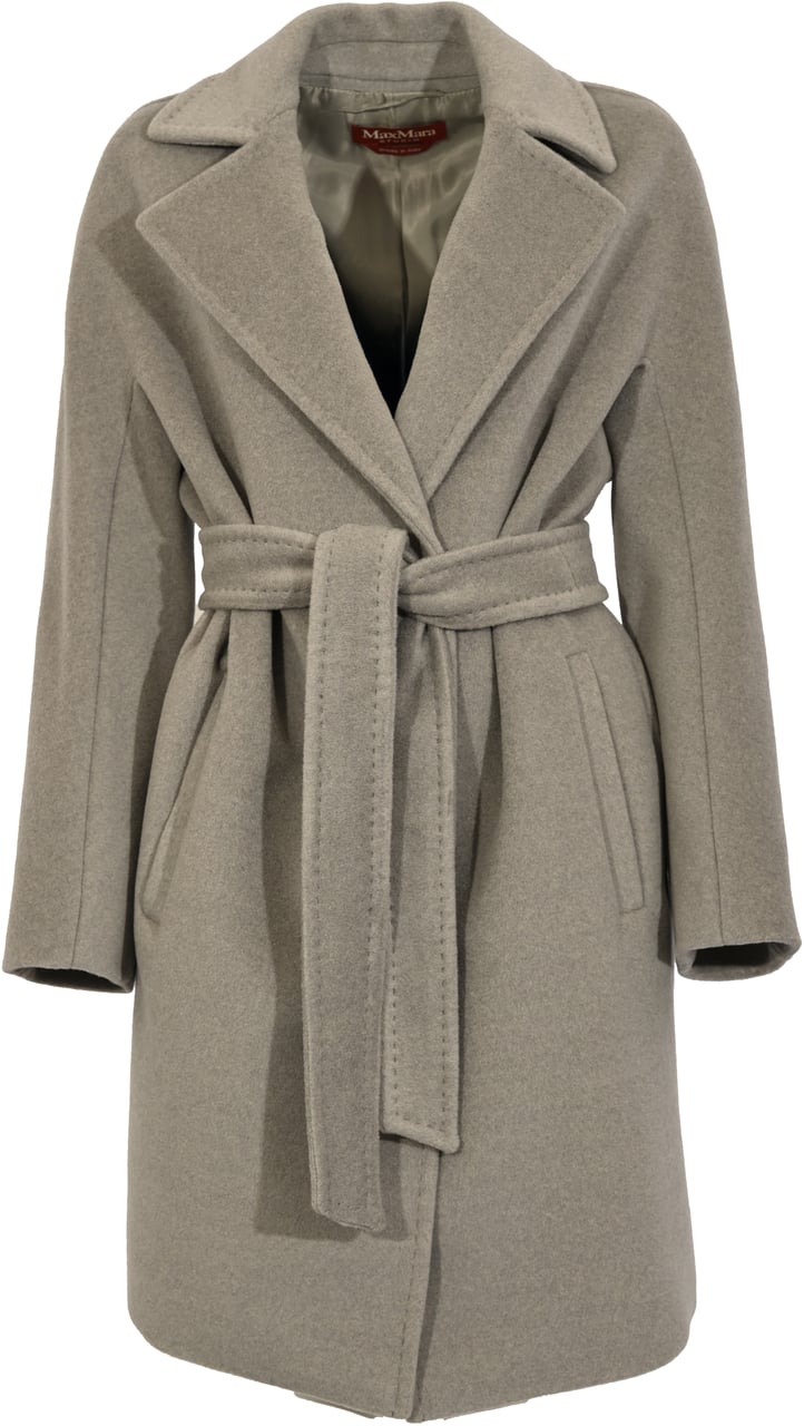 Max Mara Coats Light Grey Grijs