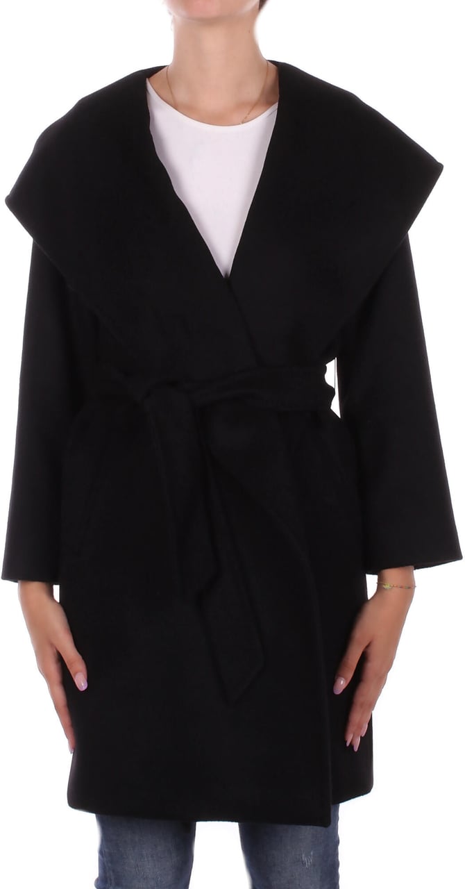 Max Mara Coats Black Zwart