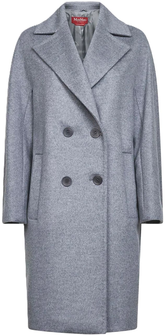 Max Mara Coats Grigio Medio Grijs