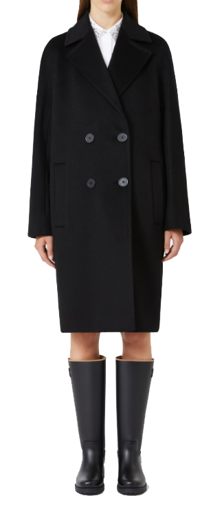 Max Mara Coats Black Zwart
