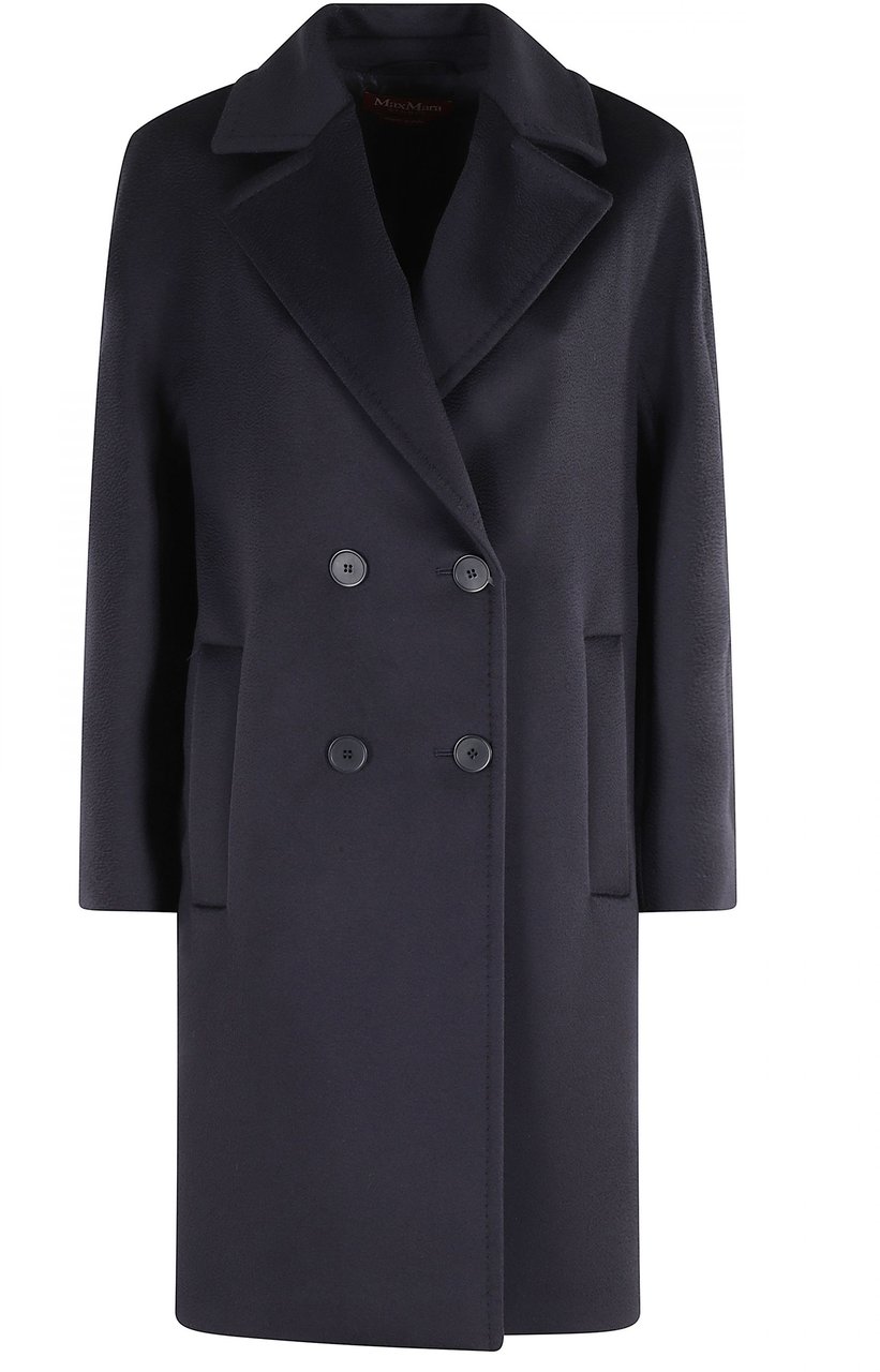 Max Mara Coats Blue Blauw
