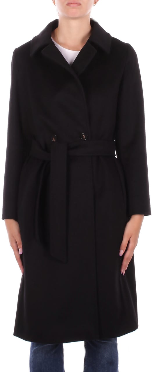 Max Mara Coats Black Zwart